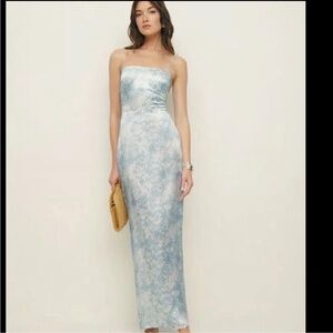 Reformation Frankie Silk  Maxi Dress